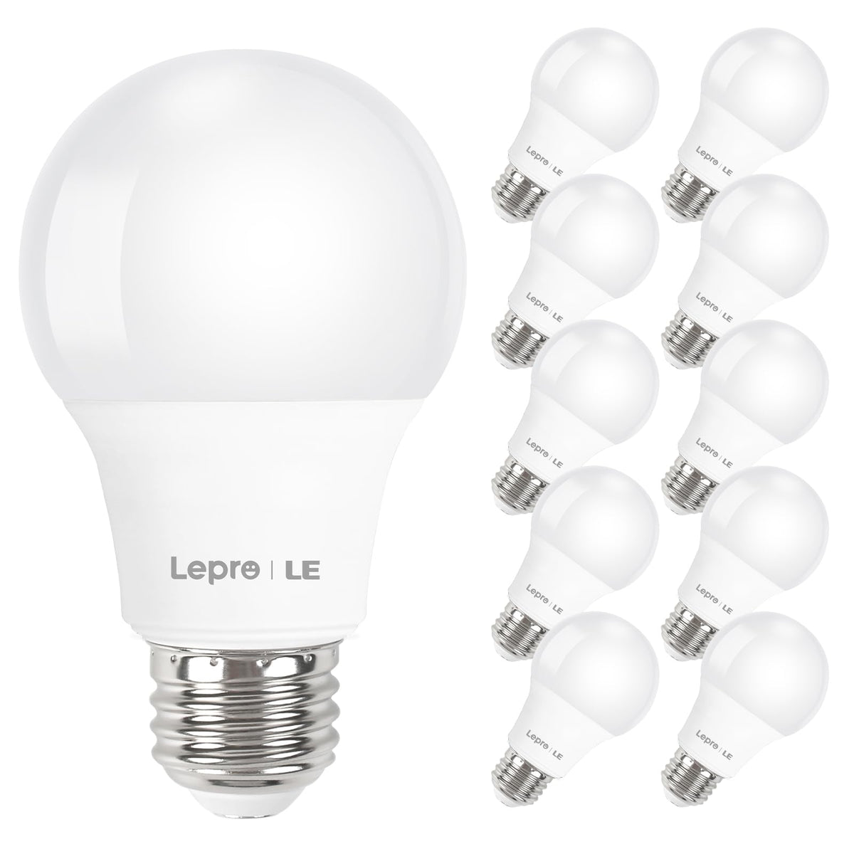 Lepro LED bulb daylight 5000K in an E26 socket for bright task lighting
