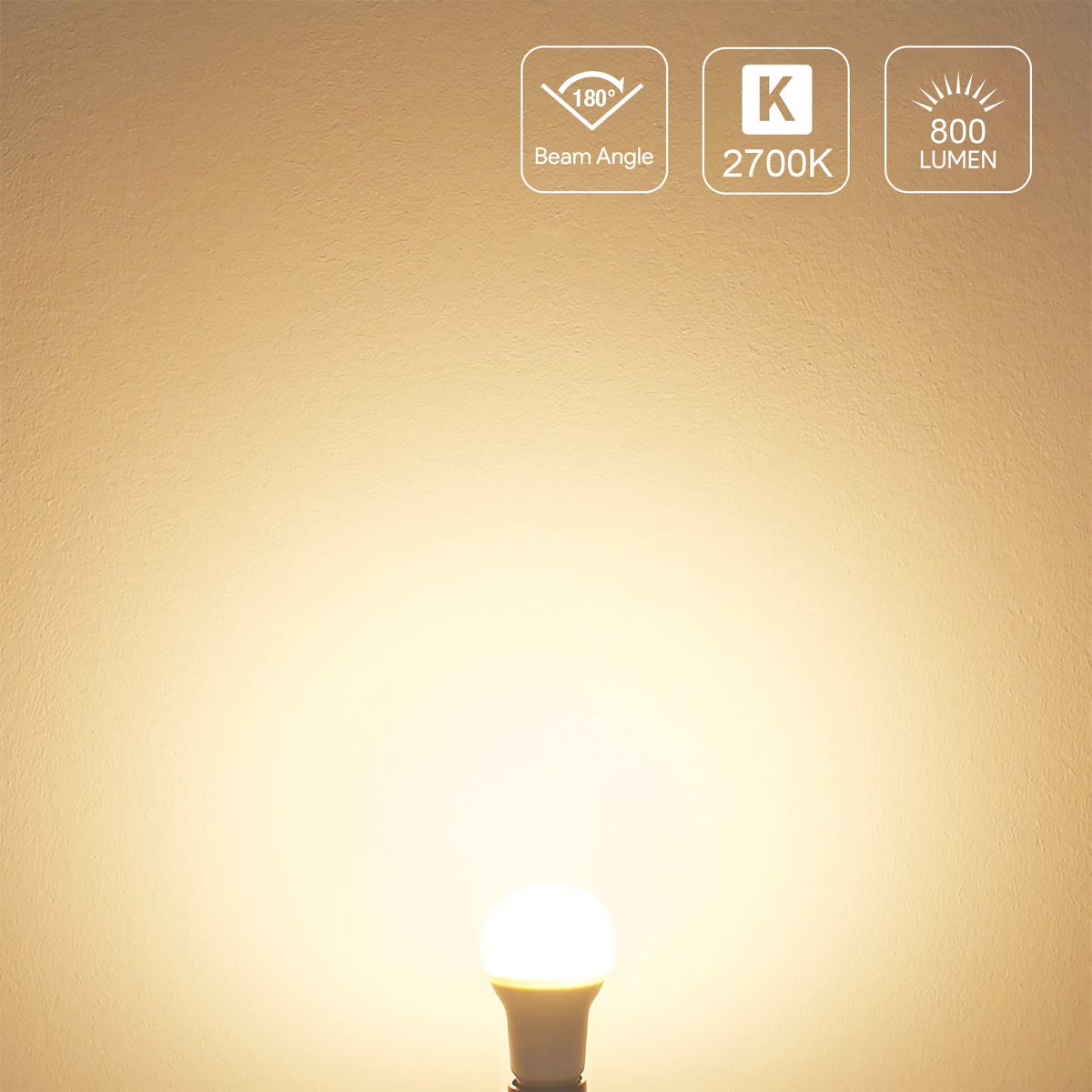 Lepro LED bulb non-dimmable for steady lighting