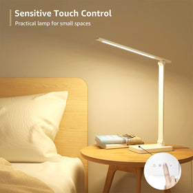 Lepro LED Desk Lamp reading scene for comfortable bedside or desk reading