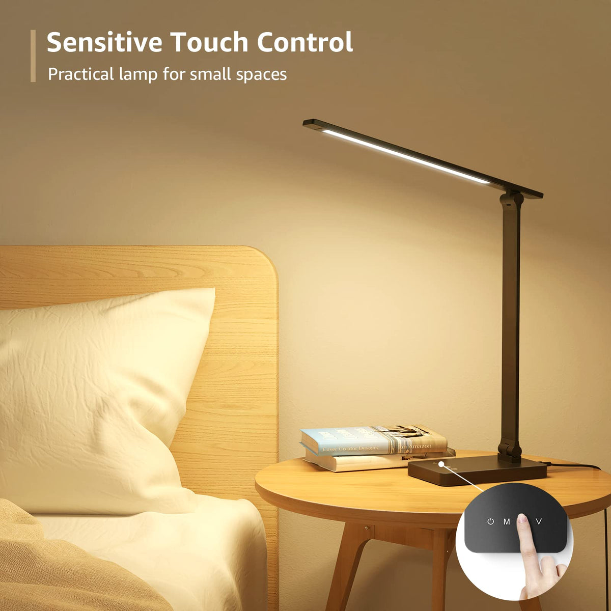 Lepro LED Desk Lamp on sewing table supporting detailed craft work.