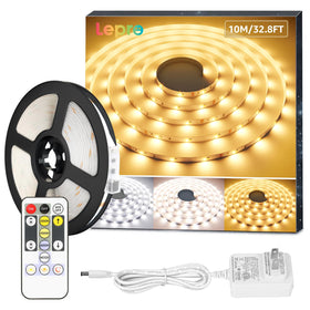 Lepro LED strip light with tunable white and remote control for flexible ambiance.