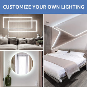 Lepro LED strip light runs on 12V with low heat and safe touch for safe use.
