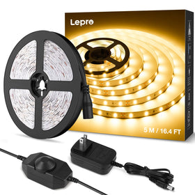 Lepro LED strip light vanity 16.4ft for bright, even makeup lighting.