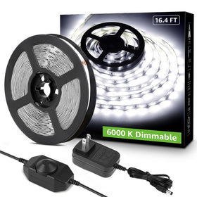 Lepro LED strip light white in box, ready for easy vanity installation and bright daylight-like glow.