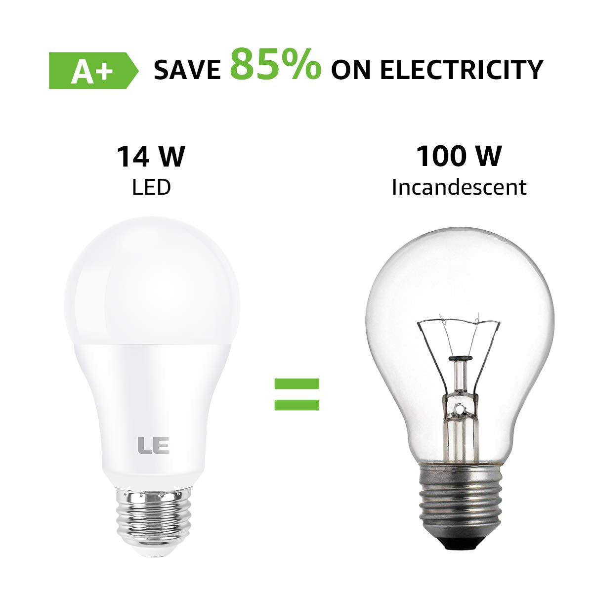 Lepro 3-pack of A19 LED bulbs for home use