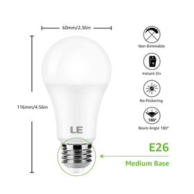 Lepro 10000-hour lifetime bulbs provide reliable lighting with fewer replacements.