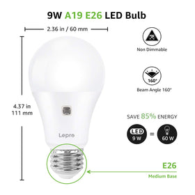 Lepro pack of two non-dimmable bulbs for simple replacement