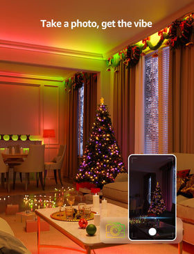 Lepro S1 AI LED strip controlled via app for convenient smart lighting.