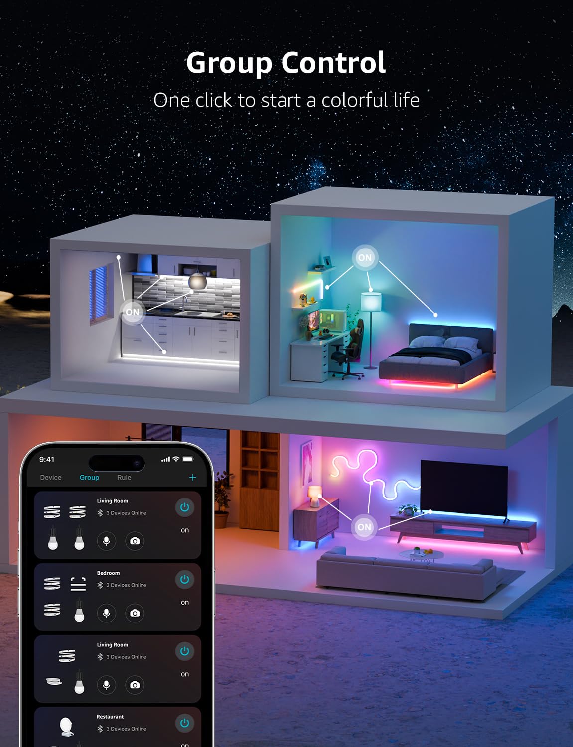 Lepro S1 easy installation with strong adhesive and clips
