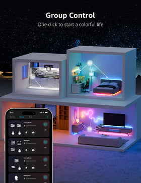 Lepro S1 AI LED strip designed for indoor use in bedrooms and living spaces.