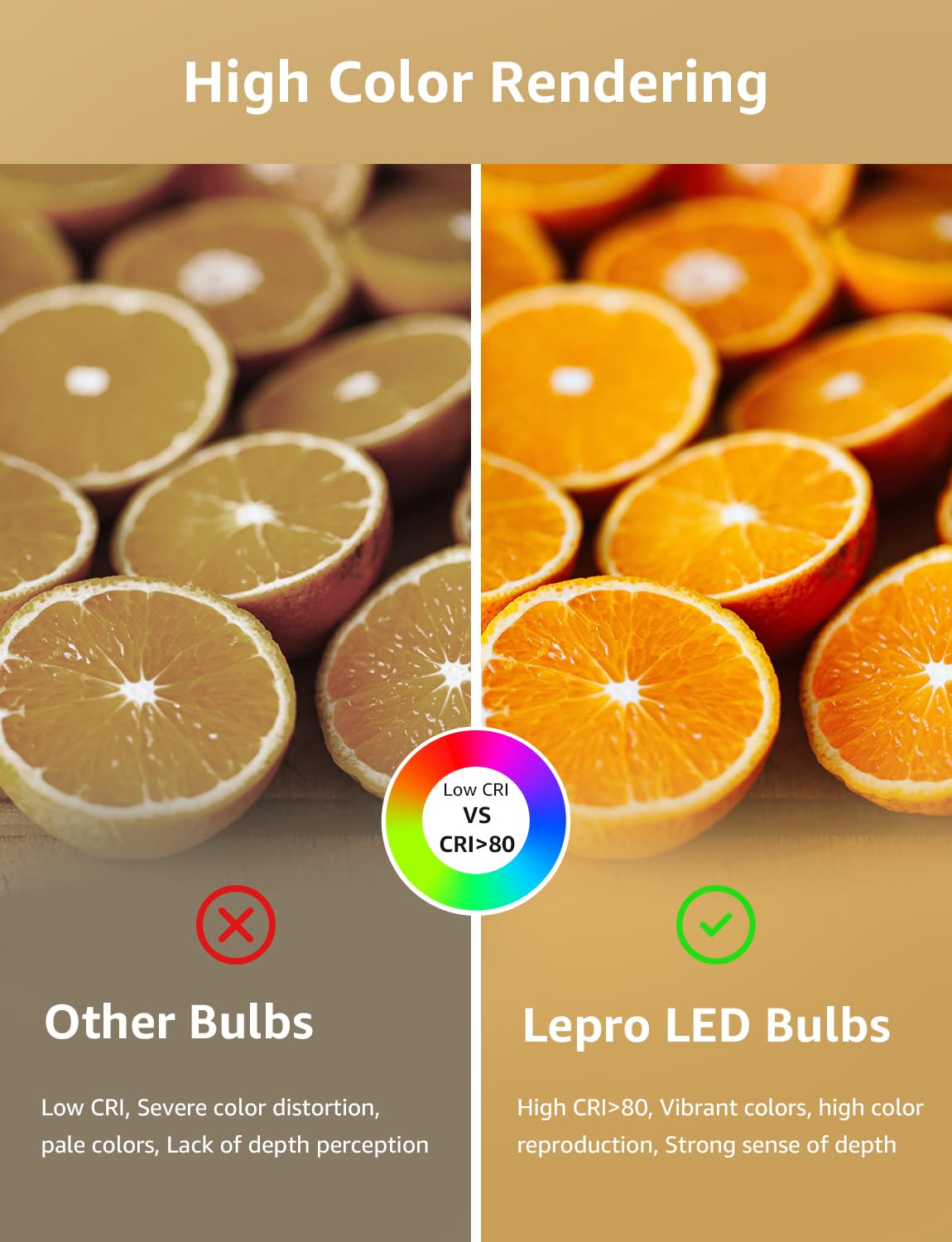 Lepro soft-warm ambient light creates inviting living spaces.
