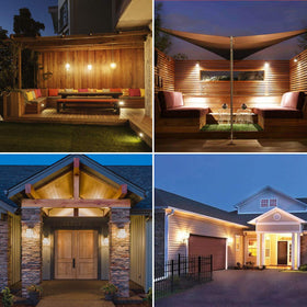 Lepro soft white 2700K LED creates warm outdoor ambiance