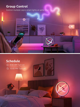 Lepro TB1 app control provides easy access to scenes and brightness