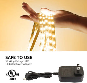 Lepro power adapter included with US plug for quick setup.