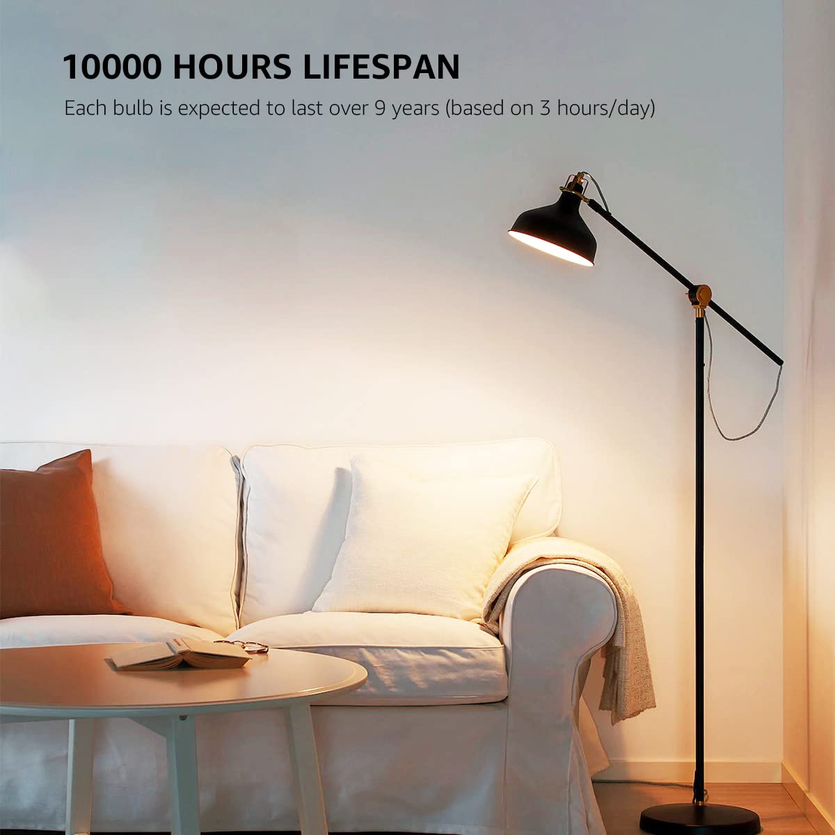 Lepro warm white 2700K LED bulbs create cozy atmospheres in living spaces.
