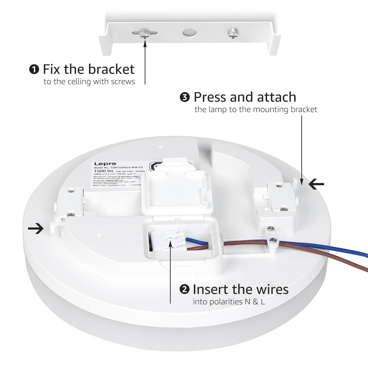 Lepro wide illumination coverage for 9–12 m² spaces