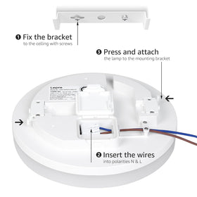Lepro wide illumination coverage for 9–12 m² spaces