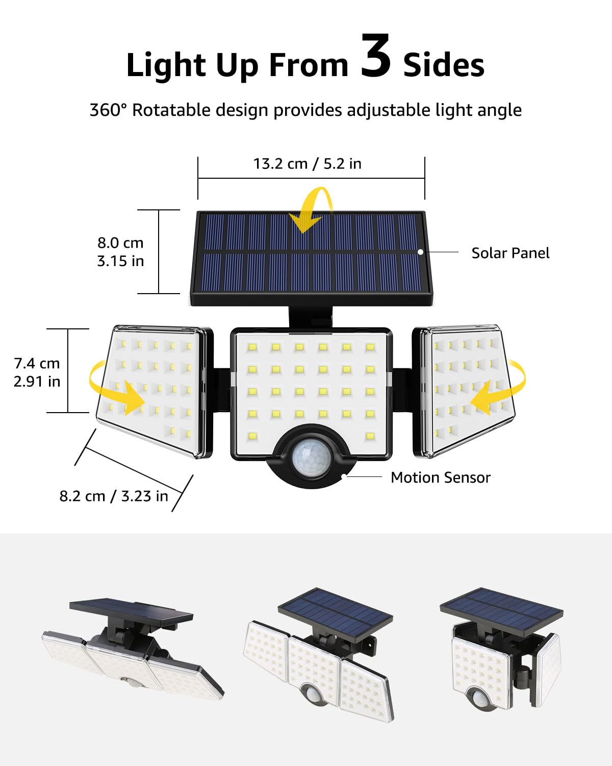 Lepro WL4000 270-degree lighting angle covers pathways and entrances effectively.