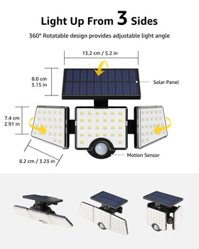 Lepro WL4000 270-degree lighting angle covers pathways and entrances effectively.