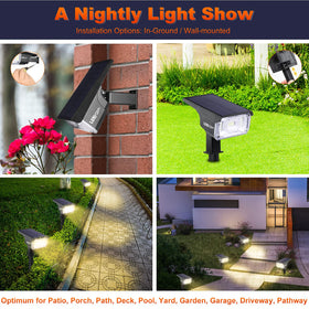 LEREKAM 2-in-1 wall mount and stake setup for flexible placement