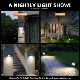 LEREKAM solar lights wall-mount brackets add subtle entryway glow