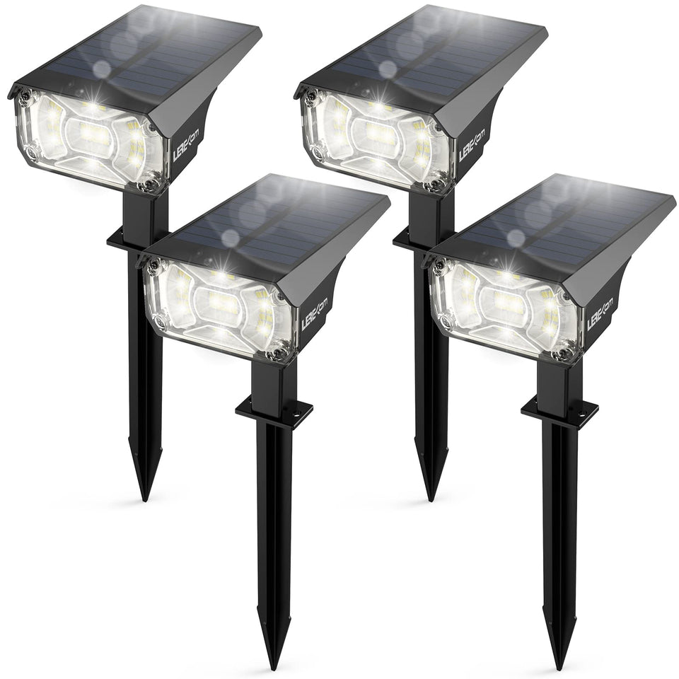 LEREKAM solar spot light porch lighting for safer entryways at night