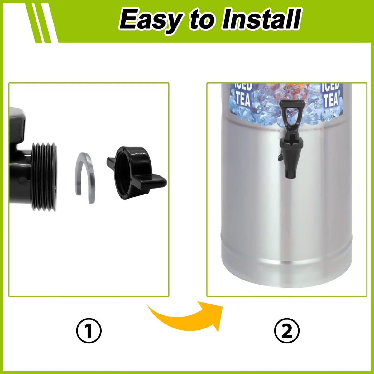 LERGNA easy-install design ensures quick replacement and simple cleaning.