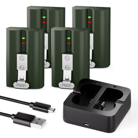 Lesaps 4-pack 6040mAh Ring battery pack for extended uptime.