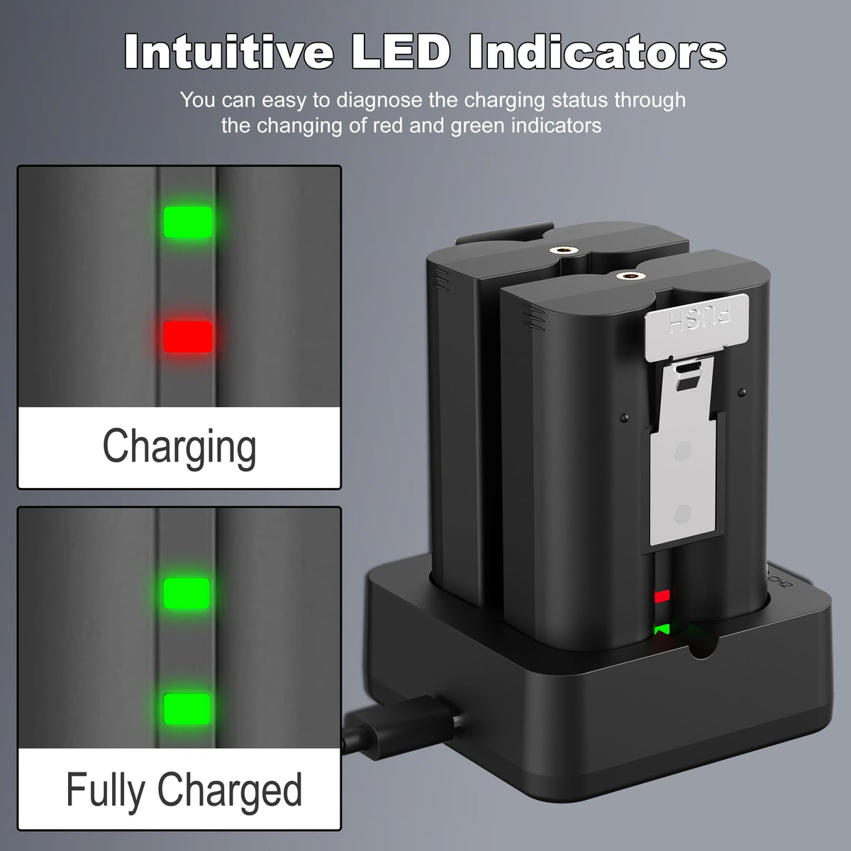 Lesaps built-in protection guards against overcharging and overheating.