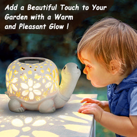 LESES turtle lantern creates decorative night shadow projection