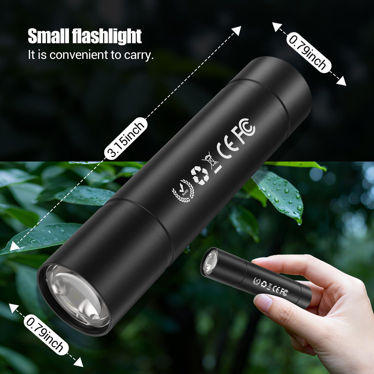 Lesusnicy handheld flashlight is rugged, waterproof, and drop-resistant for everyday use