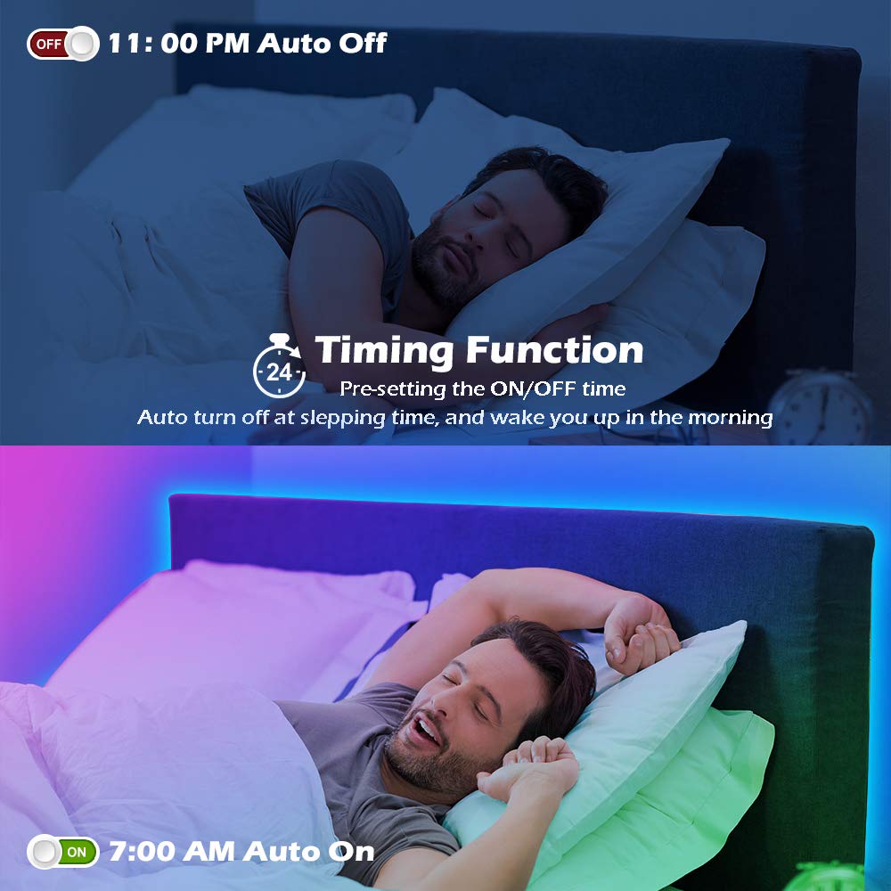 Letianpai LED strip app control enables quick color changes