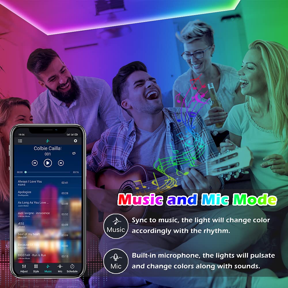 Letianpai LED strip includes IR remote for easy brightness tweaks