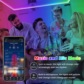 Letianpai LED strip includes IR remote for easy brightness tweaks