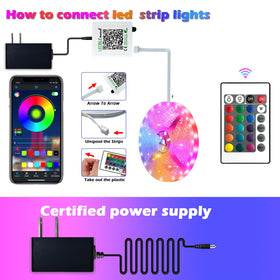 Letianpai LED strip lights create cozy room ambience with vibrant colors