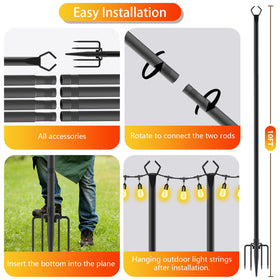 Ideal for patios and gardens to create warm ambience.
