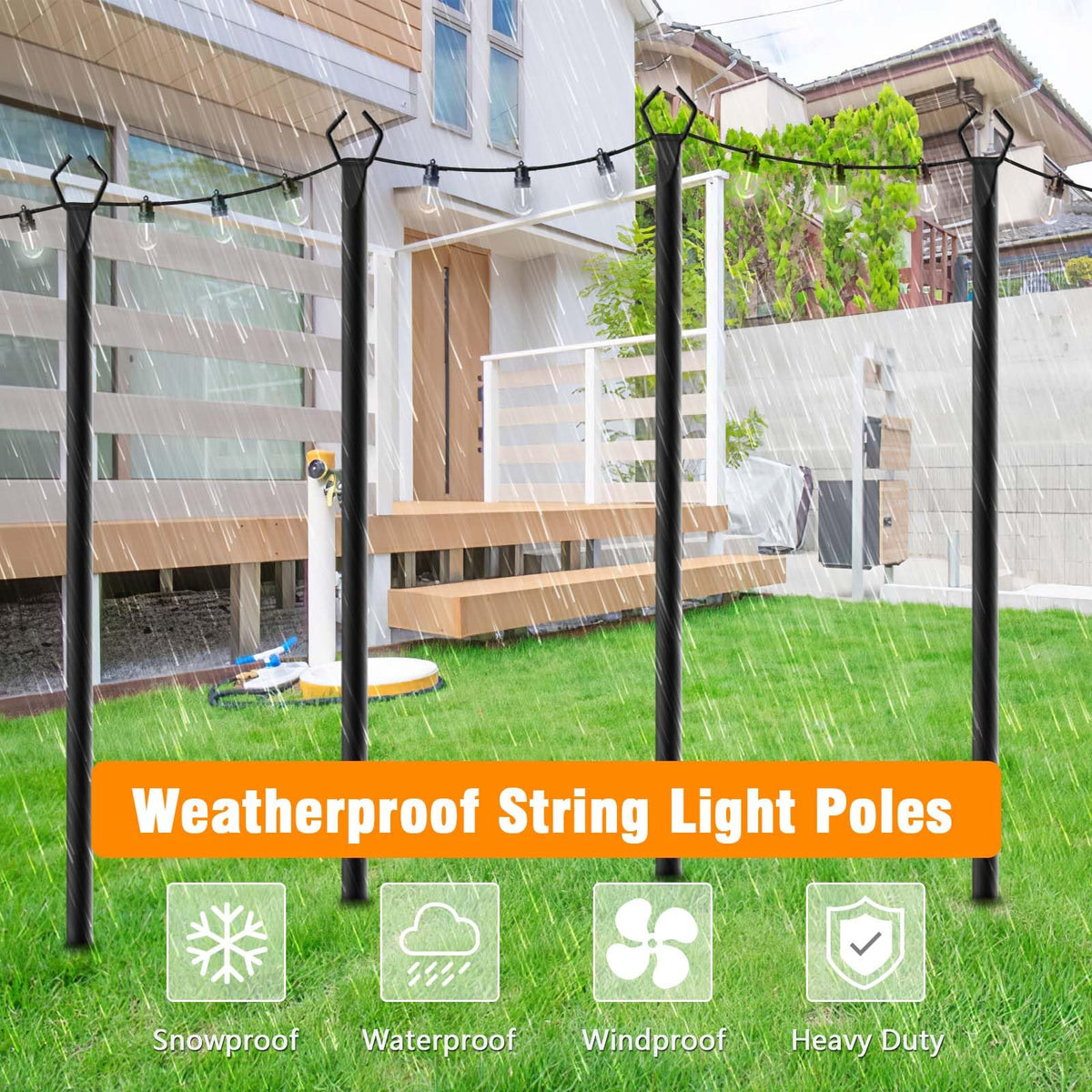 Letianpai spiral-centre design speeds outdoor light assembly