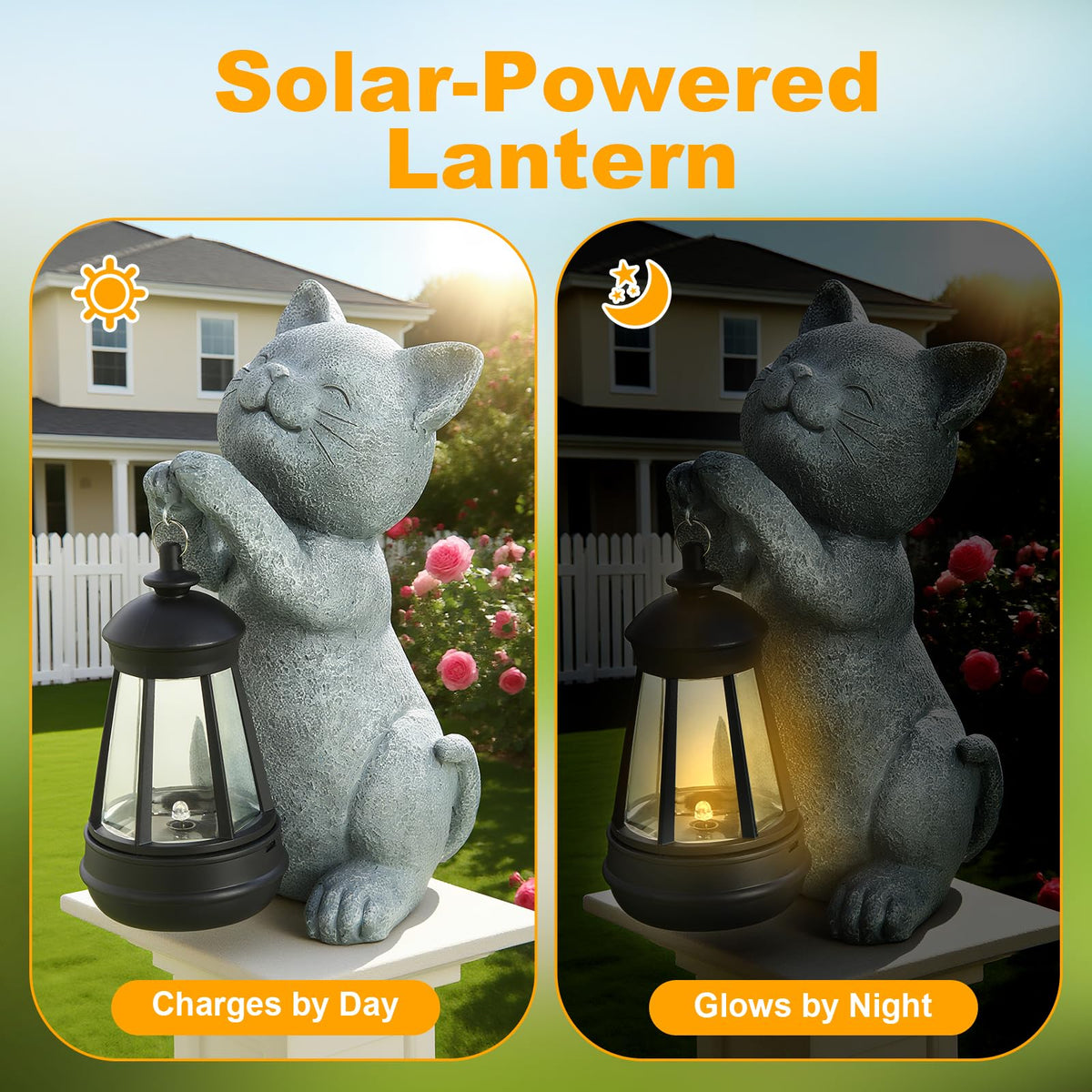 LETITIN outdoor cat sculpture offers enduring charm for patios, decks, and lawns
