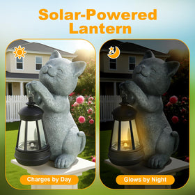 LETITIN outdoor cat sculpture offers enduring charm for patios, decks, and lawns