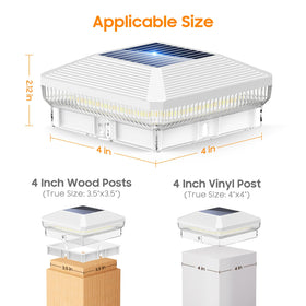 Bigger solar panel boosts charging speed for LETMY post lights