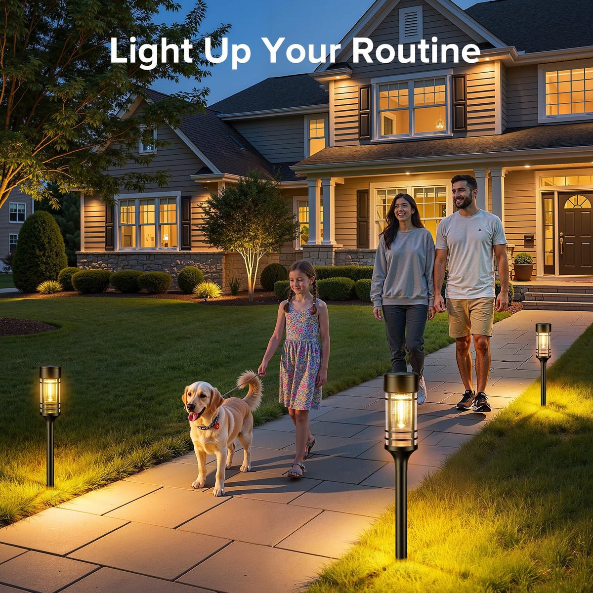 LETMY reliable outdoor lighting for driveways and flower beds.