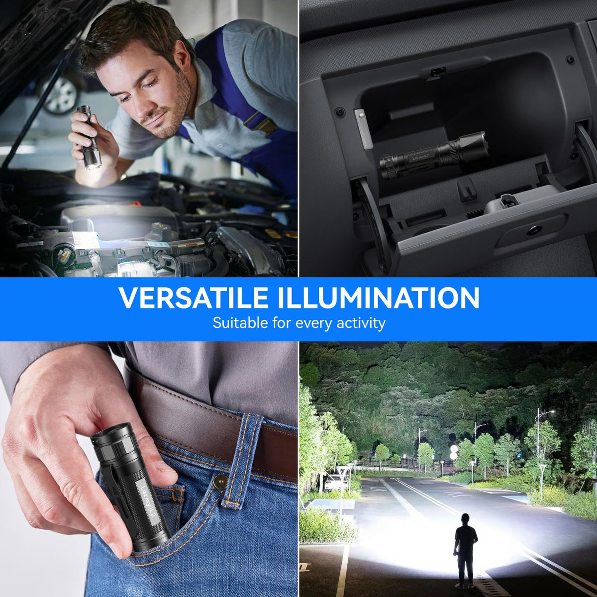 LETMY emergency camping flashlight set is ready for travel and outages.