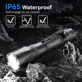 LETMY IP65 waterproof design withstands rain and rugged outdoor use.