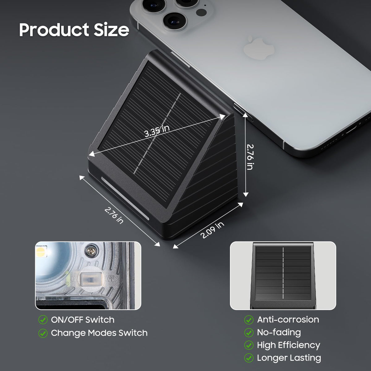 LETMY IP65 waterproof build keeps lights reliable in rain, snow, and heat.