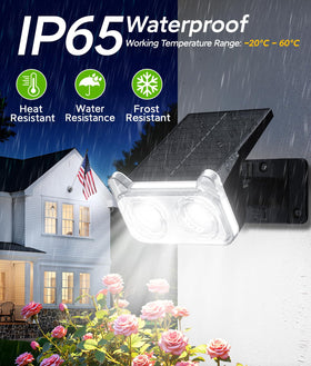 LETMY 1500mAh battery powers garden lights through the night