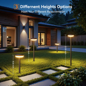 Letmy easy installation without wires makes porch or path setup hassle-free.
