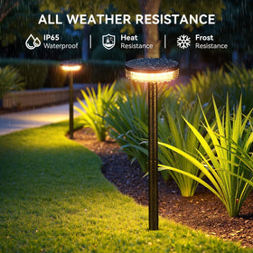 Letmy IP65 waterproof design withstands rain and snow for year-round outdoor use.