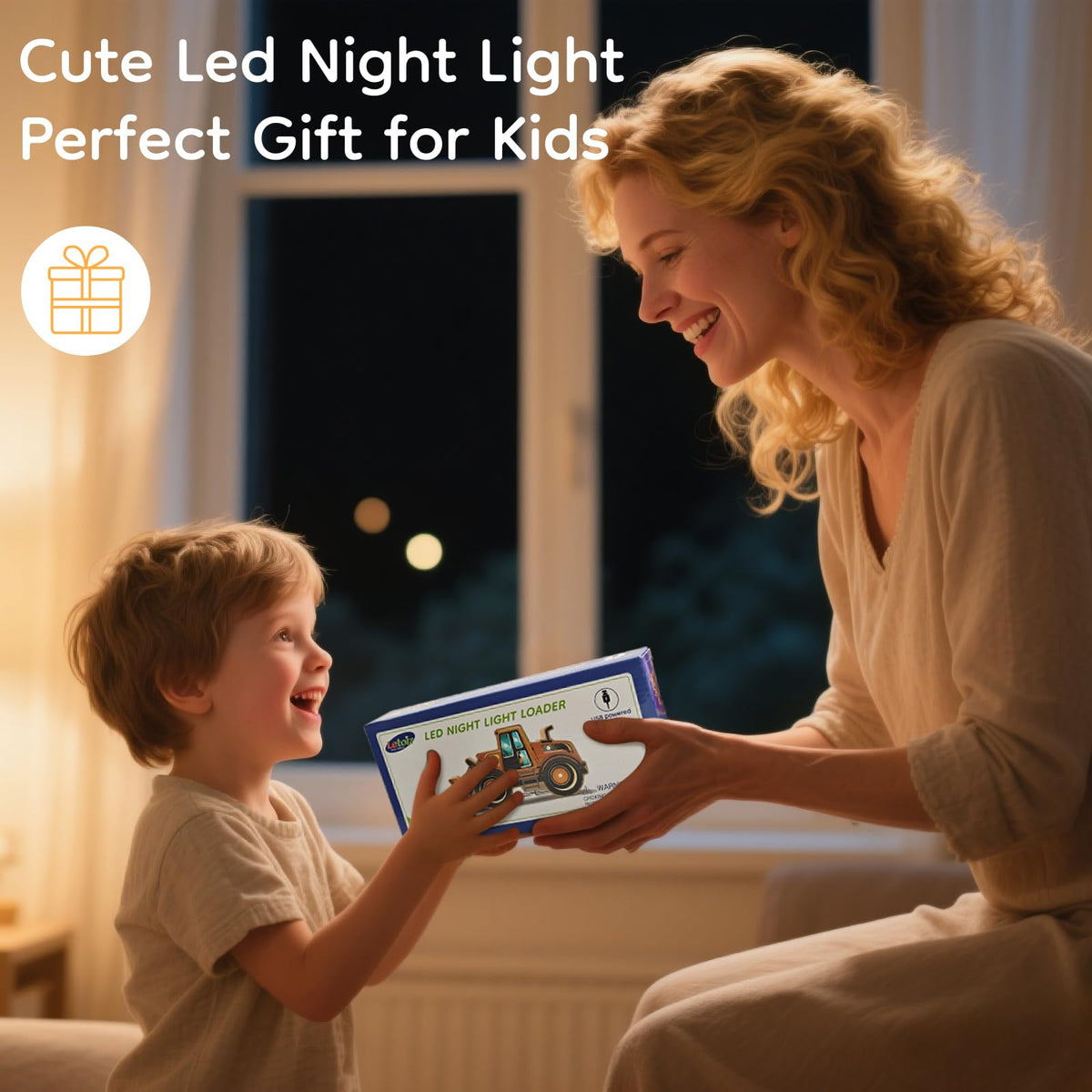 Letoiz gift-ready night light loader for kids aged 3+