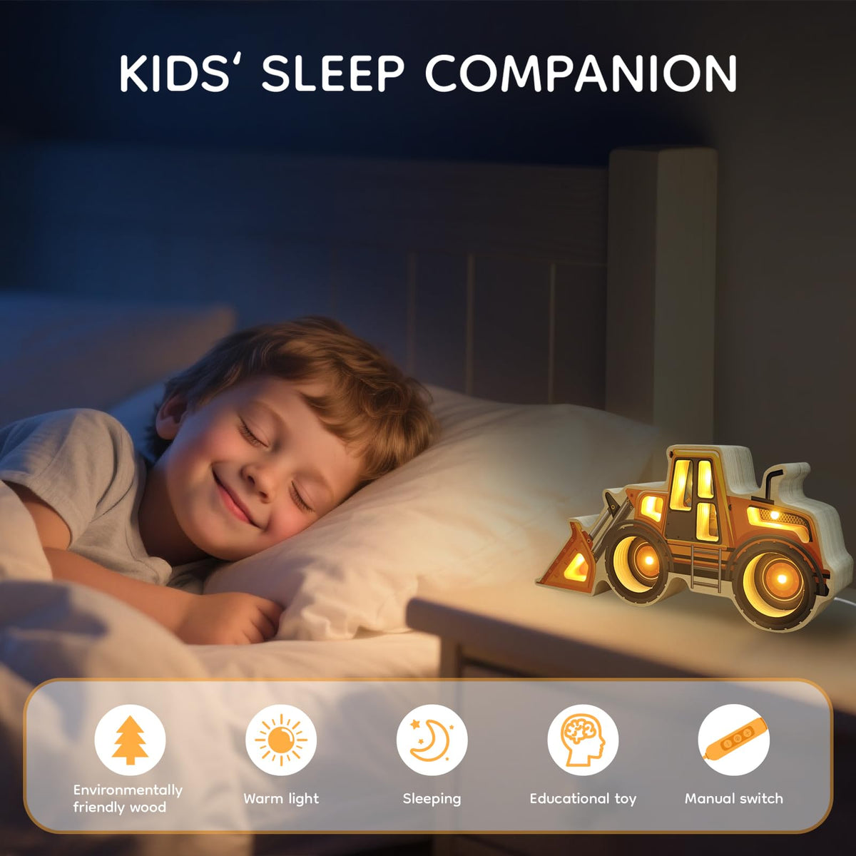 Letoiz imaginative loader night light sparks bedtime storytelling
