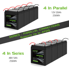 Letoom lithium technology delivers 2000+ cycles for longer battery life.